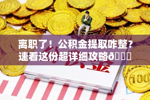 龙海离职了！公积金提取咋整？速看这份超详细攻略😎